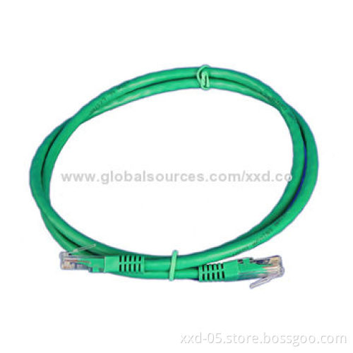 UTP 24AWG Cat5e Patch Cord with PVC Jacket, 8P8C RJ45 Connector, BC Stranded Conductor/Twisted Pair